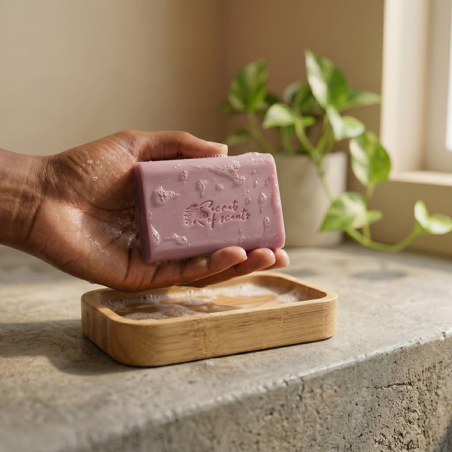 Savon au lait d'ânesse bio- Rose