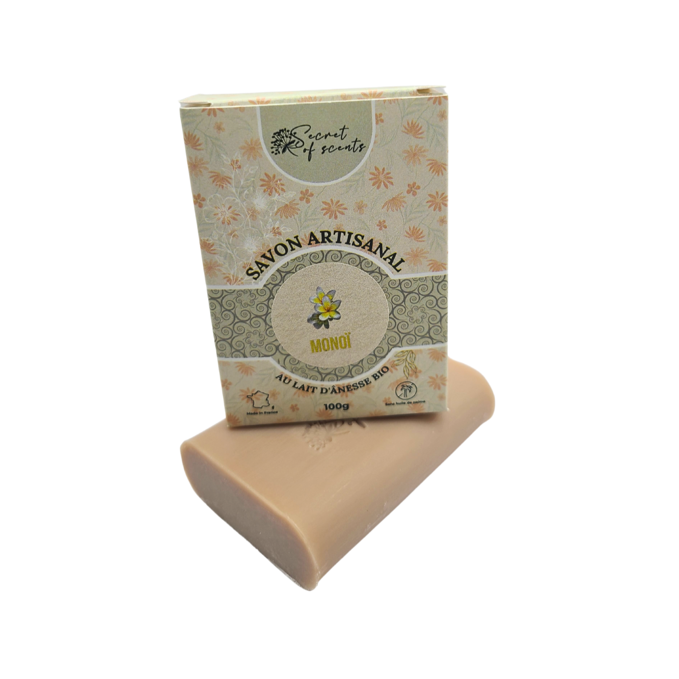 Savon au lait d'ânesse bio- Monoï