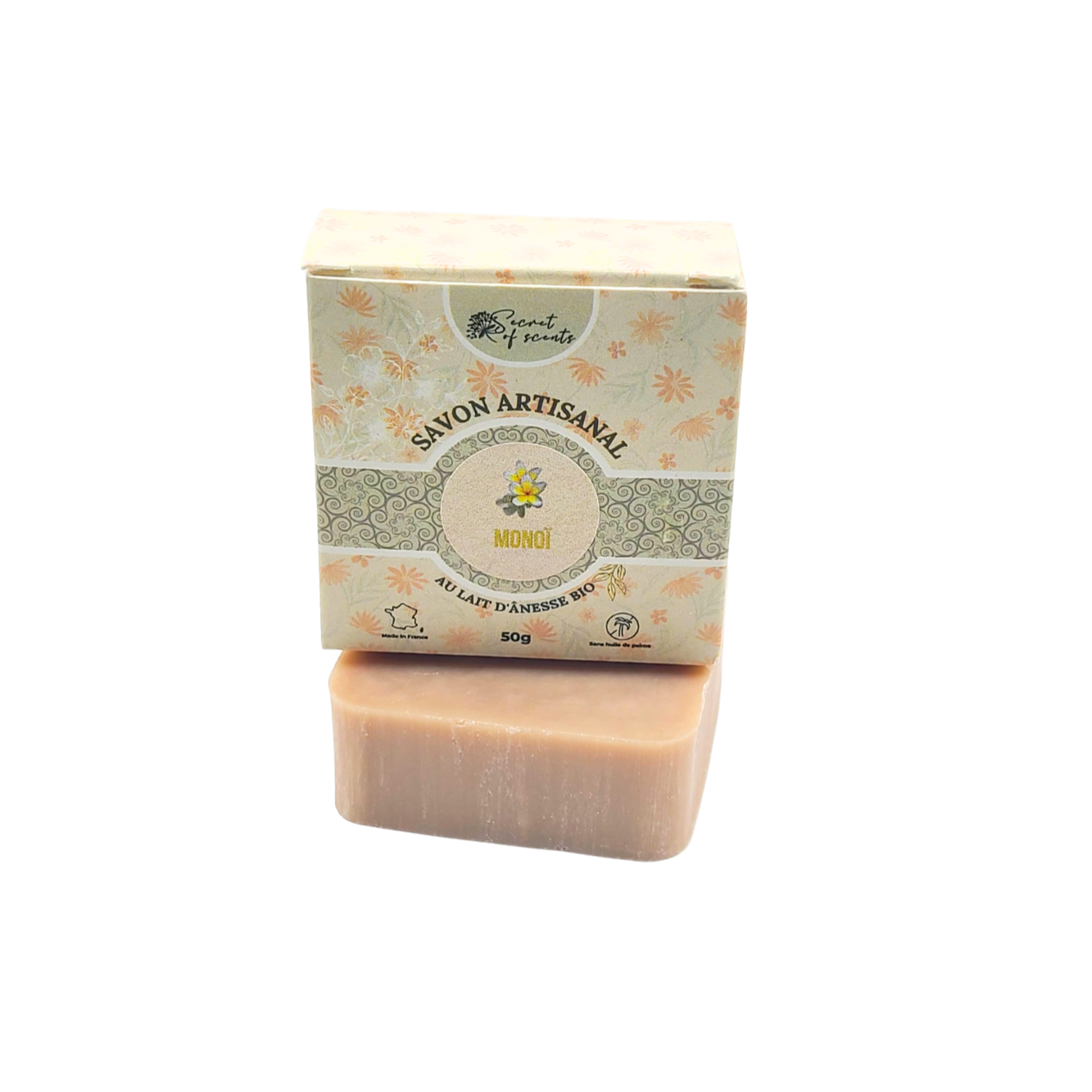 Savon au lait d'ânesse bio- Monoï
