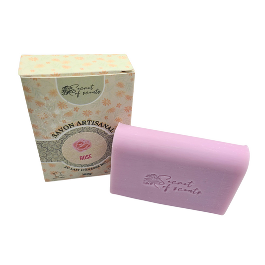 Savon au lait d'ânesse bio- Rose